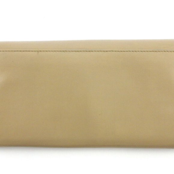 BVLGARI wallet Isabella Rossellini beige leather Auth C3947